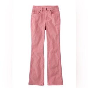 L.L. Bean Rose Pink Boot-Cut Corduroy Pants